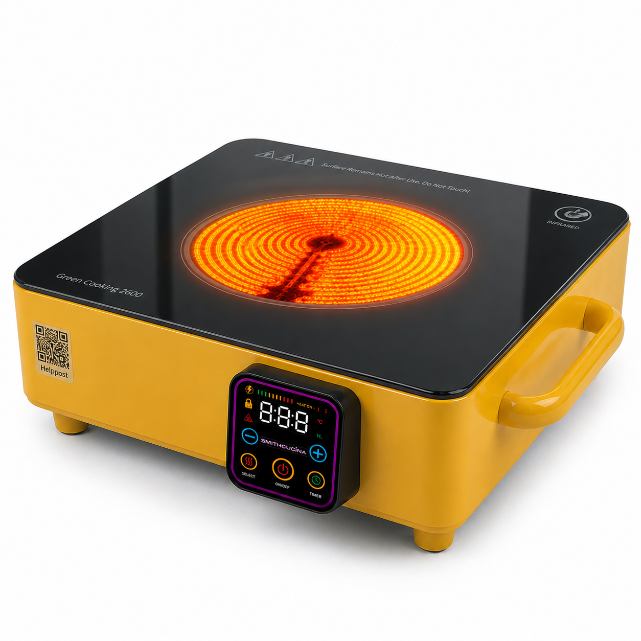 Cooka Smart Electric Cooktop – LPG Gas Alternative | yellow